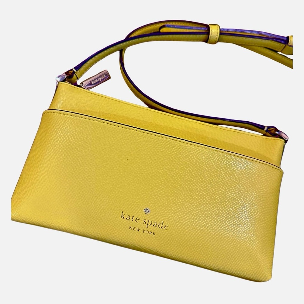 NWT Kate Spade Yellow crossbody adjustable strap